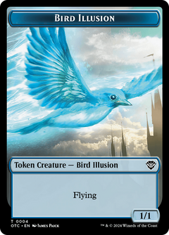Bird Illusion (TOTC-004) - Outlaws of Thunder Junction Commander Tokens Foil-1