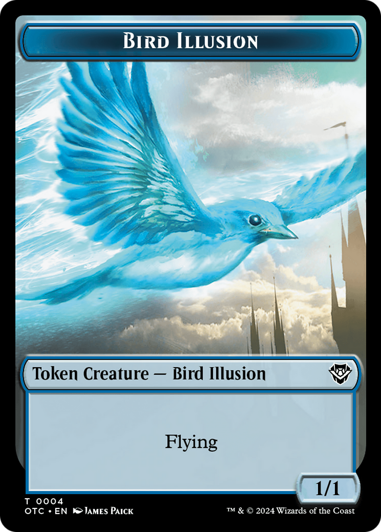 Bird Illusion (TOTC-004) - Outlaws of Thunder Junction Commander Tokens Foil-1