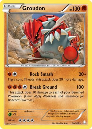Groudon (84/160) [XY: Primal Clash]-1