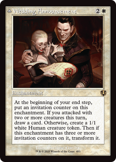 Wedding Announcement (Retro Frame) (INR-453) - Innistrad Remastered Foil-1