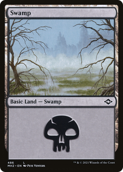 Swamp (486) (MH2-486) - Modern Horizons 2 Etched Foil-1