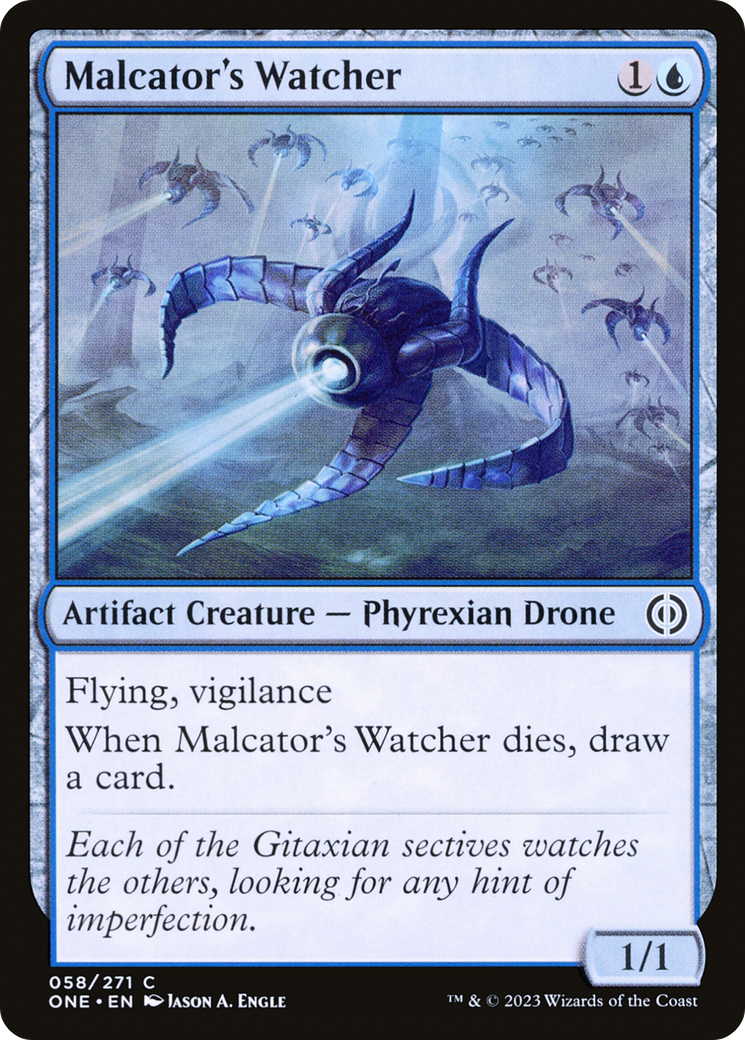 Malcator's Watcher [Phyrexia: All Will Be One]-1