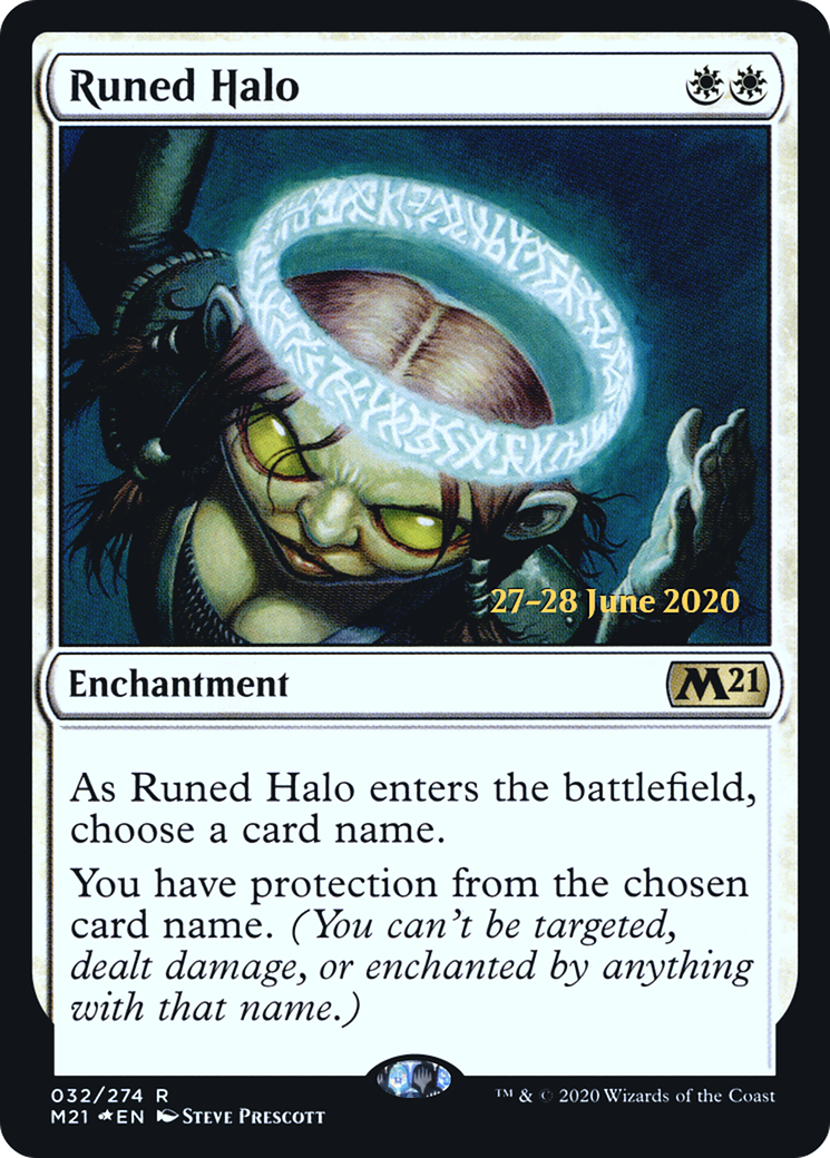 Runed Halo [Core Set 2021 Prerelease Promos]-1