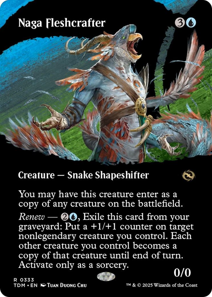 Naga Fleshcrafter (Borderless) [Tarkir: Dragonstorm]-1