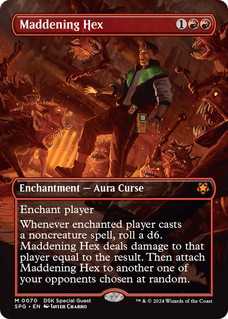 Maddening Hex (Borderless) [Duskmourn: House of Horror Special Guests]-1
