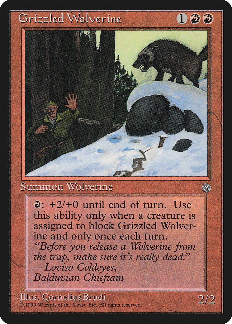 Grizzled Wolverine [Ice Age]-1
