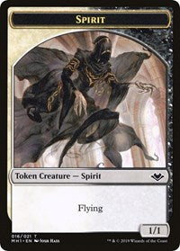 Spirit // Golem Double-Sided Token [Modern Horizons Tokens]-1