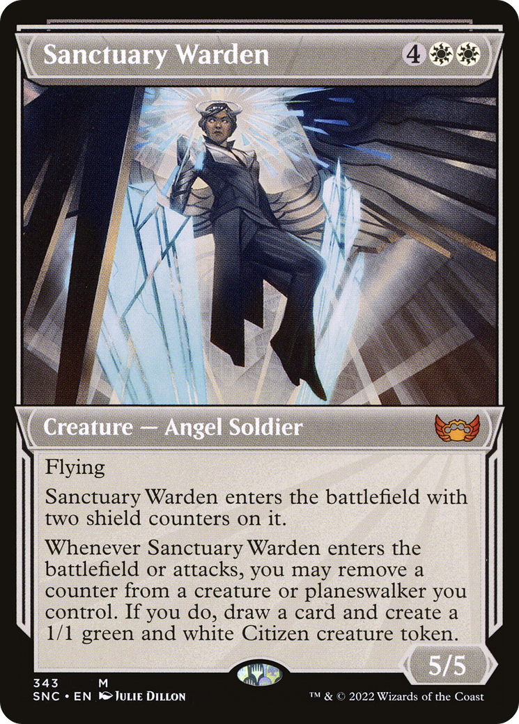 Sanctuary Warden (Showcase Art Deco) [Streets of New Capenna]-1