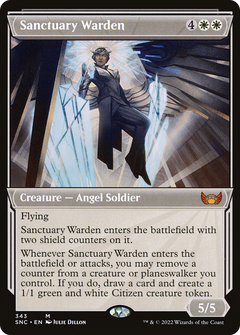 Sanctuary Warden (Showcase Art Deco) [Streets of New Capenna]-1