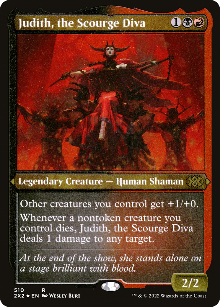 Judith, the Scourge Diva (Foil Etched) [Double Masters 2022]-1