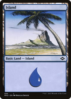 Island (484) (MH2-484) - Modern Horizons 2 Etched Foil-1