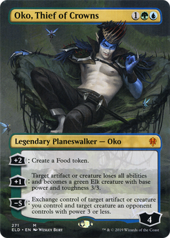 Oko, Thief of Crowns (Borderless) [Throne of Eldraine]-1