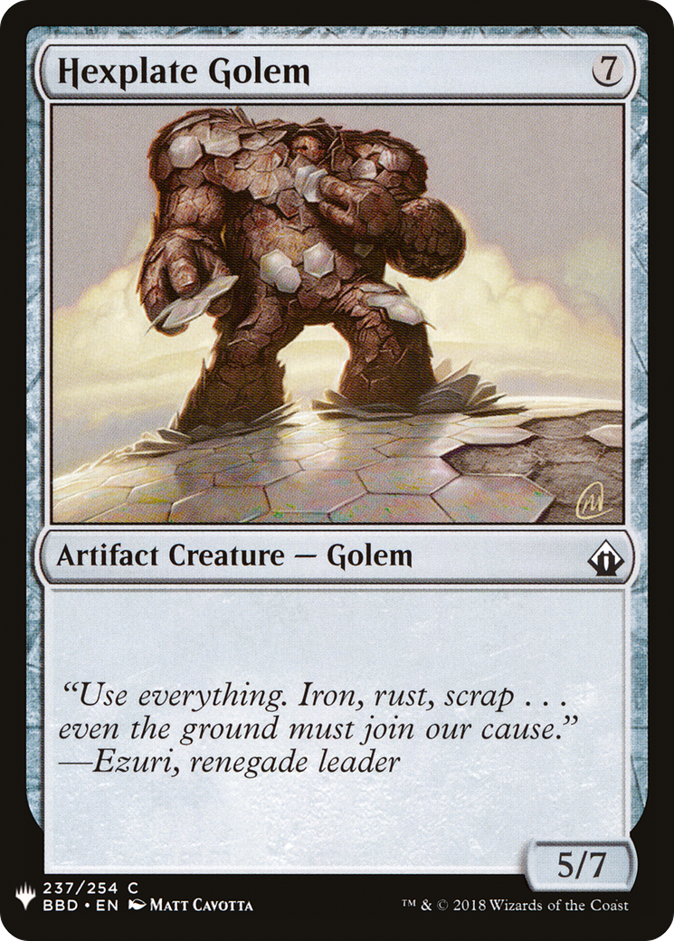 Hexplate Golem [Mystery Booster]-1