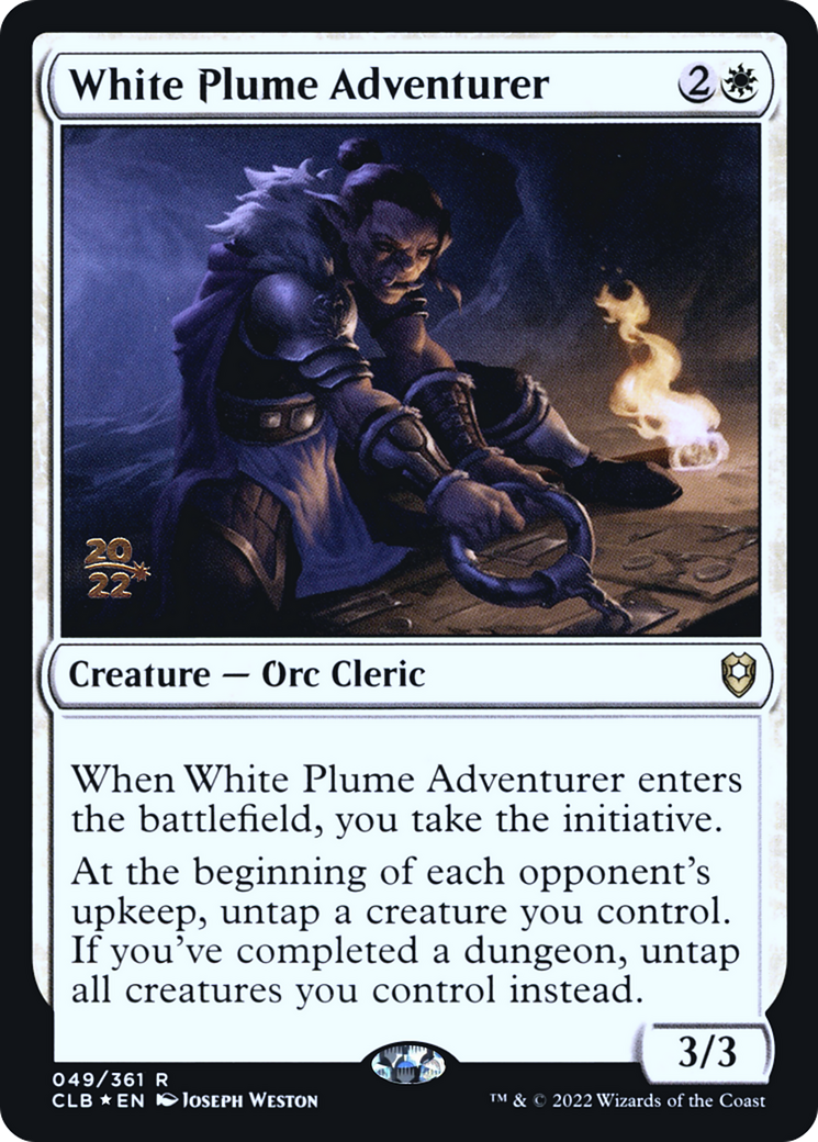 White Plume Adventurer (PRE-049) - Battle for Baldur's Gate Promos Foil-1