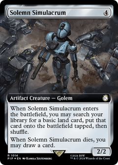 Solemn Simulacrum (Extended Art) (Surge Foil) [Fallout]-1
