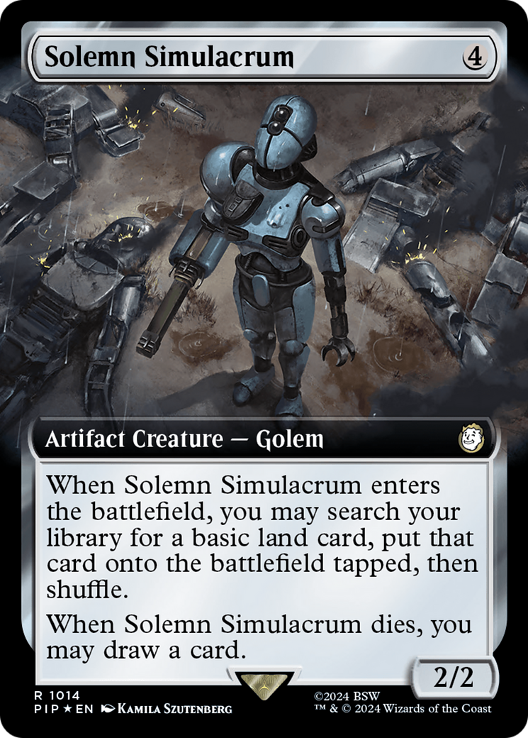 Solemn Simulacrum (Extended Art) (Surge Foil) [Fallout]-1