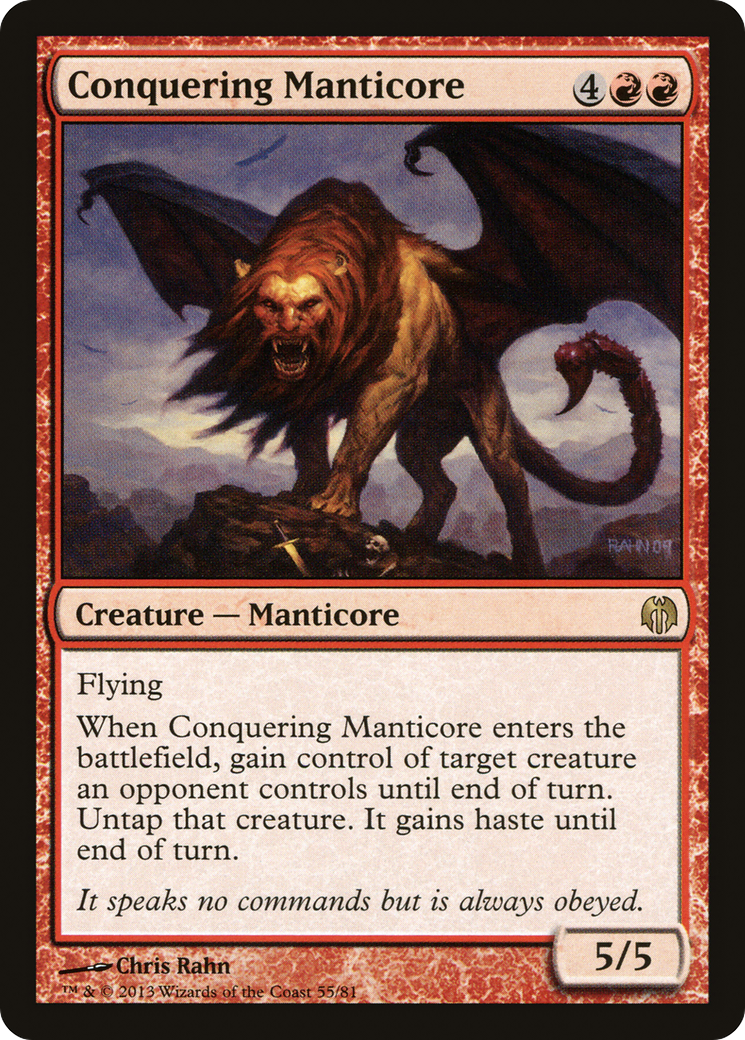 Conquering Manticore [Duel Decks: Heroes vs. Monsters]-1