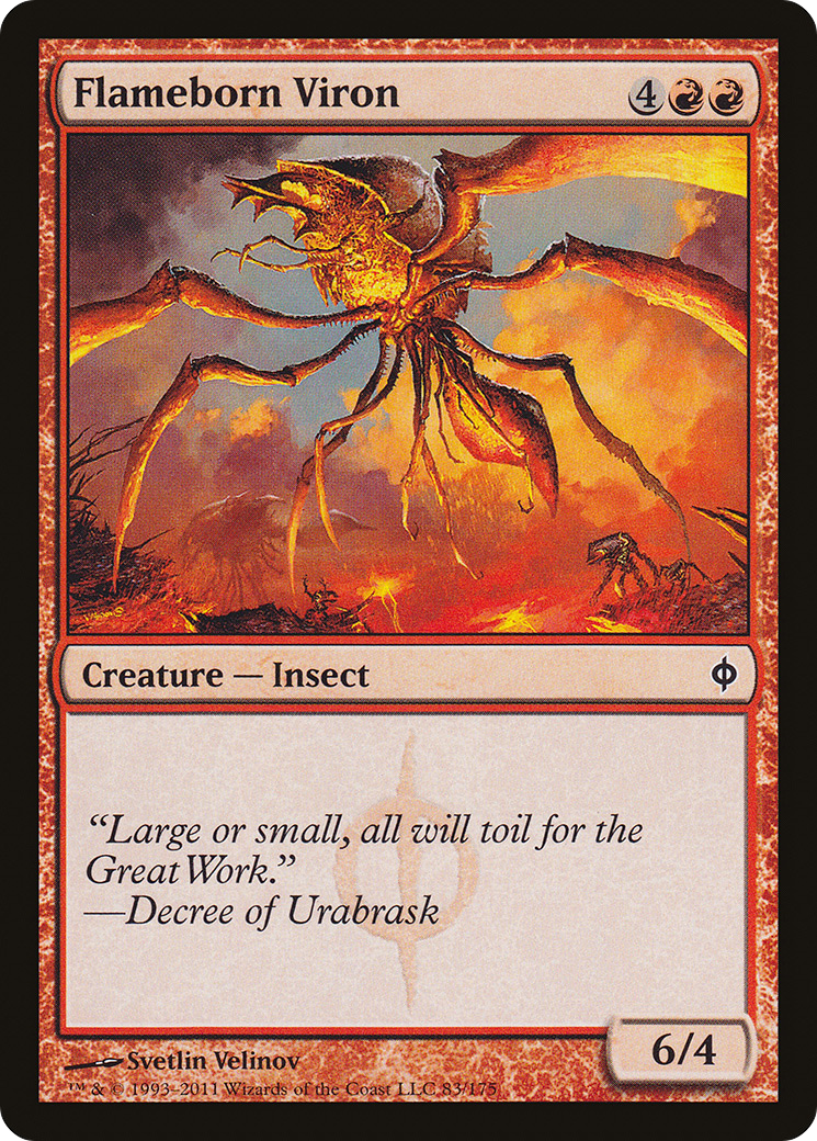Flameborn Viron [New Phyrexia]-1