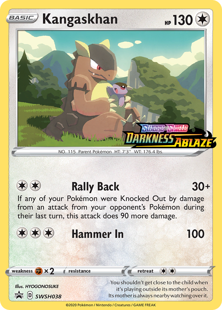 Kangaskhan (SWSH038) (Prerelease Promo) [Sword & Shield: Black Star Promos]-2
