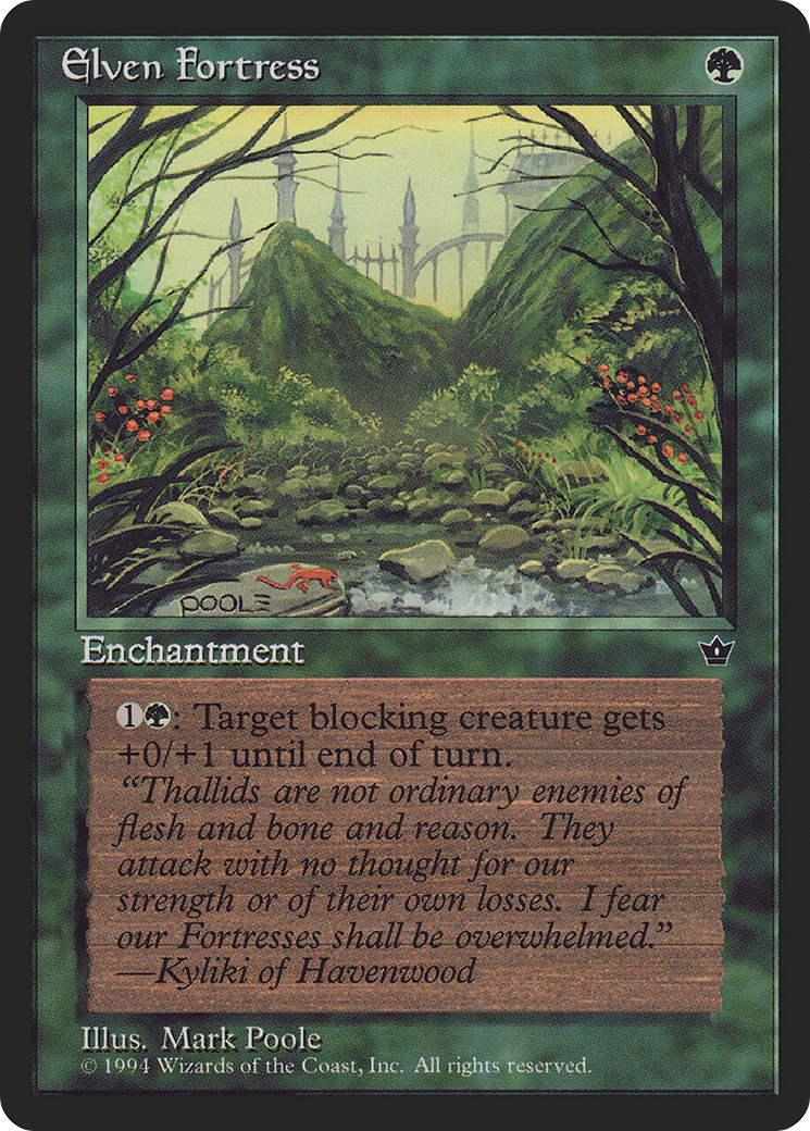 Elven Fortress (Mark Poole) [Fallen Empires]-1