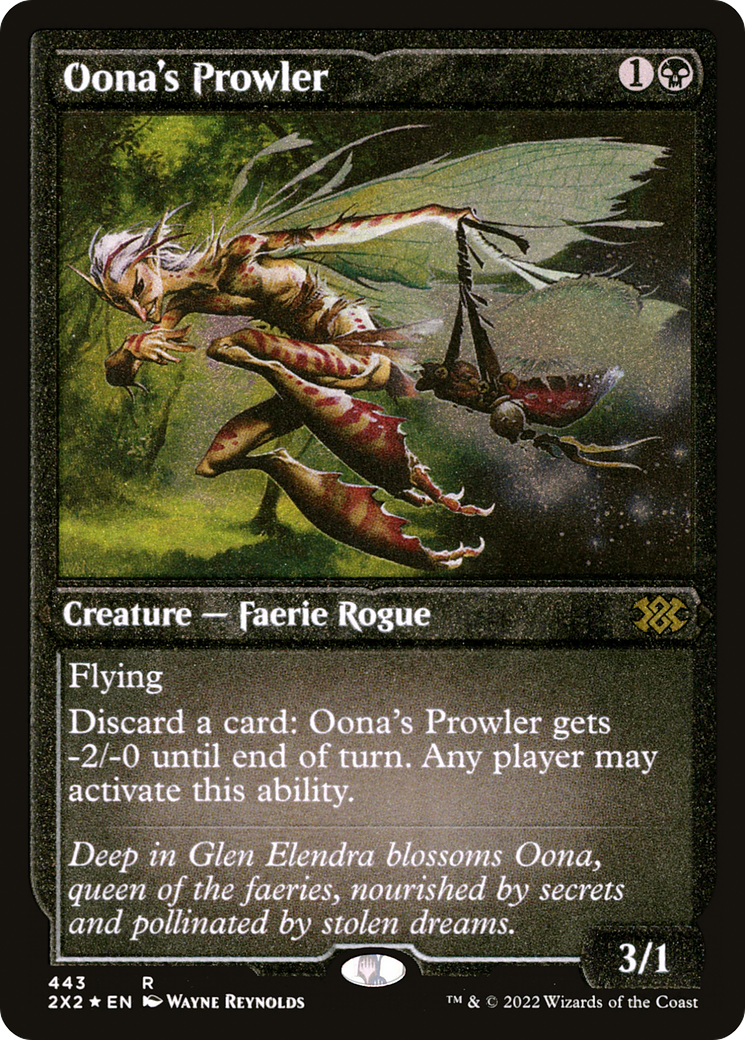 Oona's Prowler (Foil Etched) [Double Masters 2022]-1