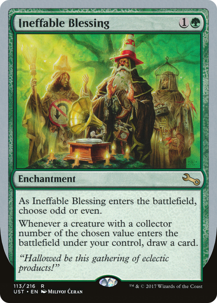 Ineffable Blessing ("choose odd or even") [Unstable]-1