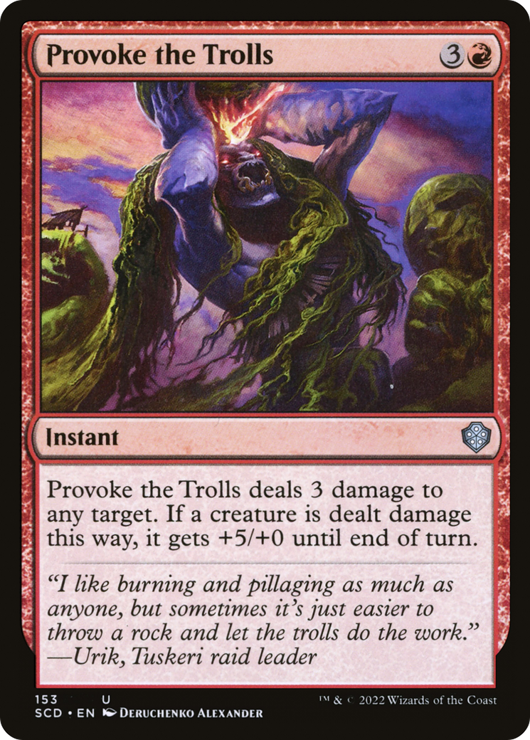 Provoke the Trolls [Starter Commander Decks]-1