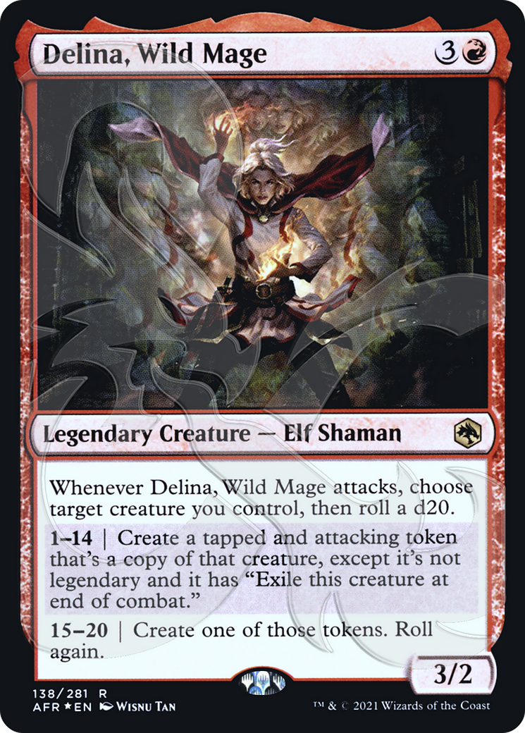 Delina, Wild Mage (Ampersand Promo) [Dungeons & Dragons: Adventures in the Forgotten Realms Promos]-1
