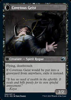 Covert Cutpurse // Covetous Geist [Innistrad: Midnight Hunt]-2
