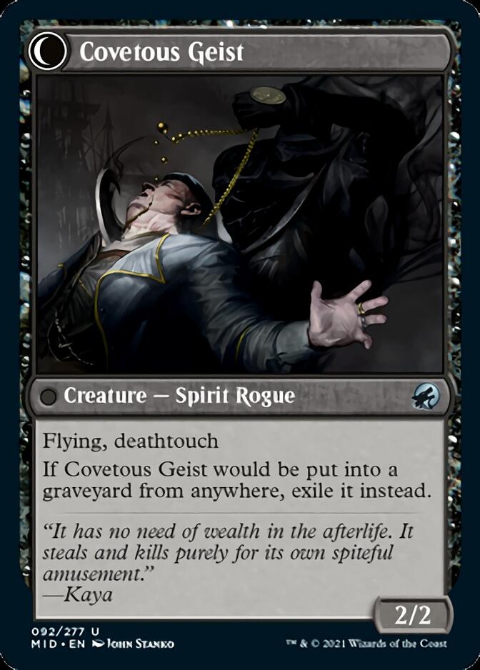 Covert Cutpurse // Covetous Geist [Innistrad: Midnight Hunt]-2