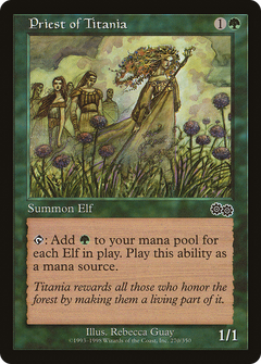 Priest of Titania [Urza's Saga]-1