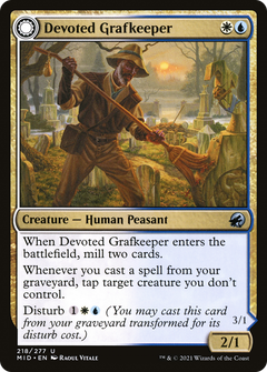 Devoted Grafkeeper // Departed Soulkeeper [Innistrad: Midnight Hunt]-3