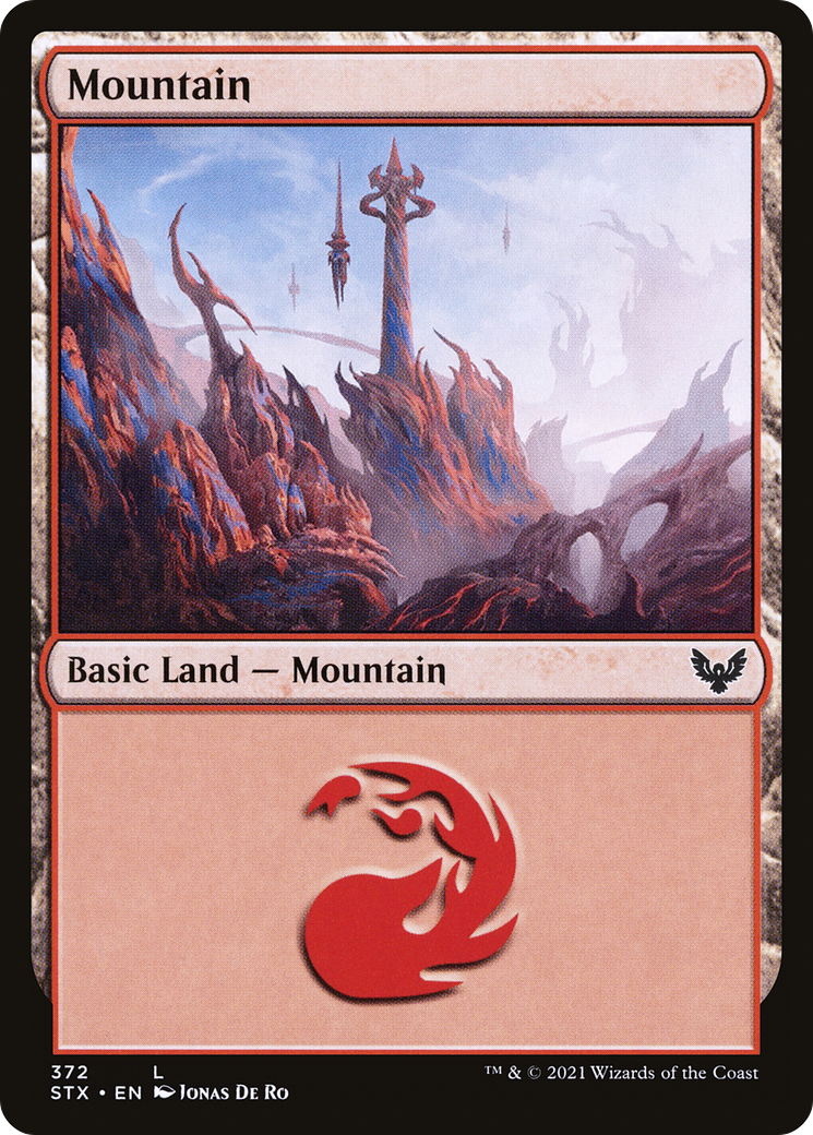 Mountain (372) [Strixhaven: School of Mages]-1