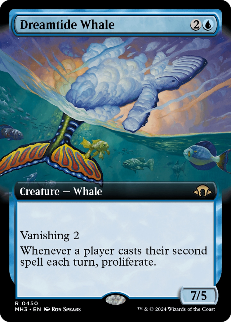 Dreamtide Whale (Extended Art) [Modern Horizons 3]-1