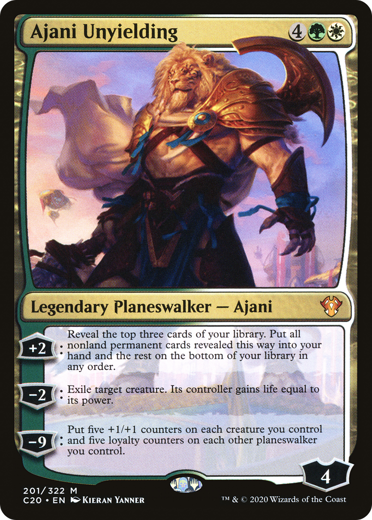 Ajani Unyielding [Commander 2020]-1