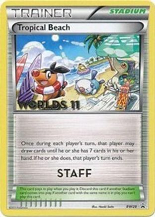 Tropical Beach (BW28) (Staff) [Black & White: Black Star Promos]-1