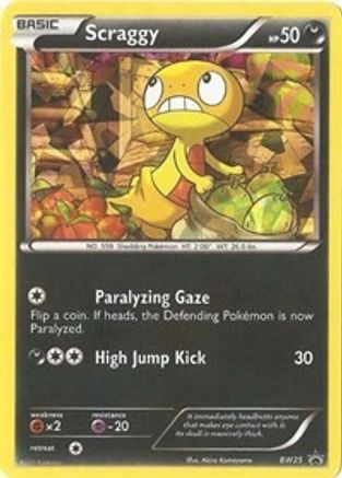 Scraggy (BW25) (Cracked Ice Holo) [Black & White: Black Star Promos]-1