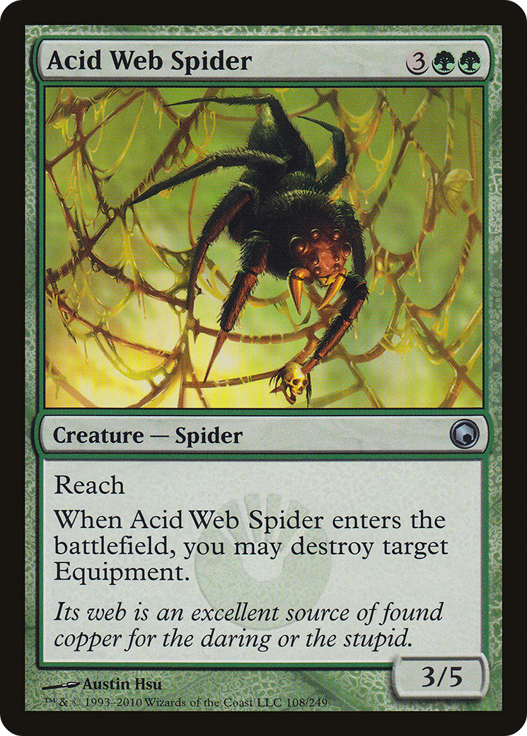 Acid Web Spider [Scars of Mirrodin]-1