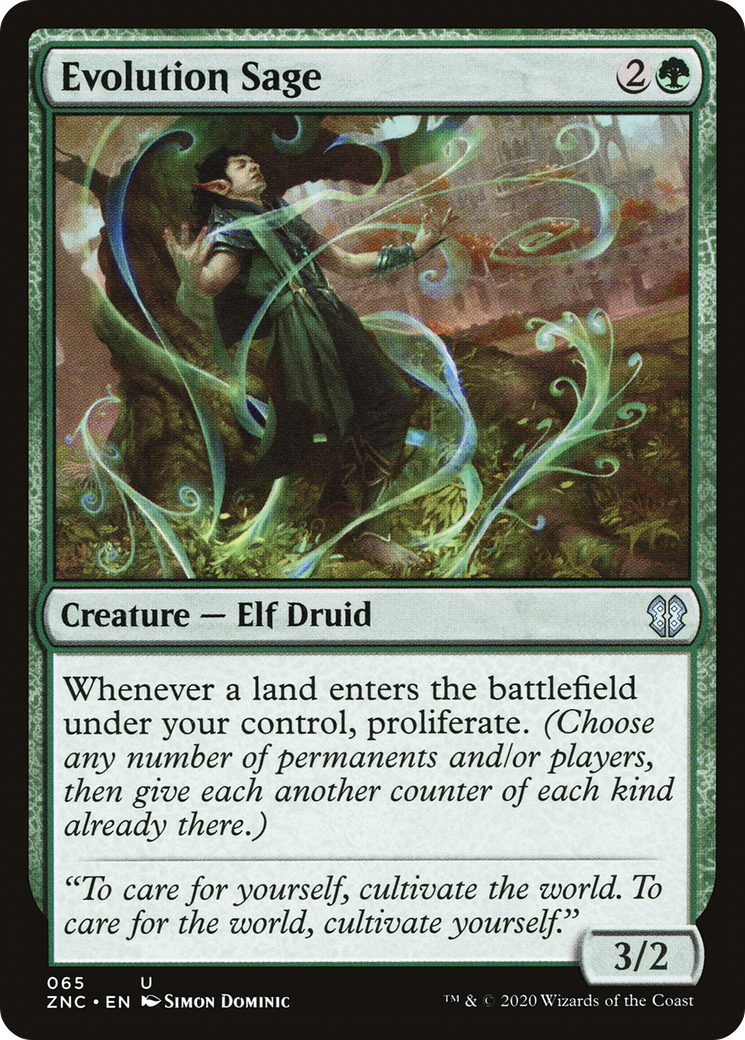 Evolution Sage [Zendikar Rising Commander]-1