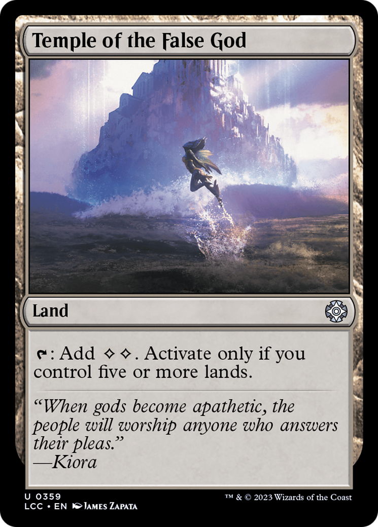 Temple of the False God [The Lost Caverns of Ixalan Commander]-1