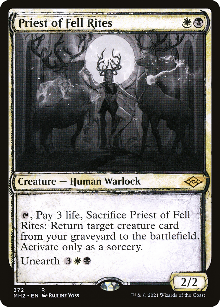 Priest of Fell Rites (Sketch) [Modern Horizons 2]-1