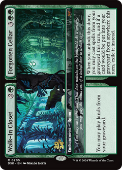 Walk-In Closet // Forgotten Cellar (PRE-205) - Duskmourn: House of Horror Promos Foil-1