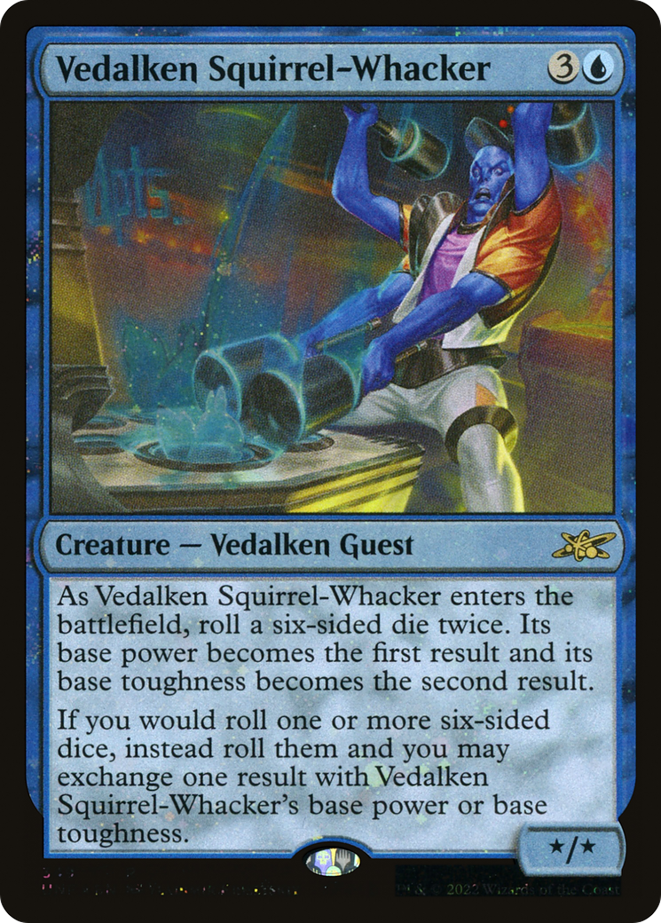 Vedalken Squirrel-Whacker (Galaxy Foil) (UNF-349) - Unfinity Foil-1