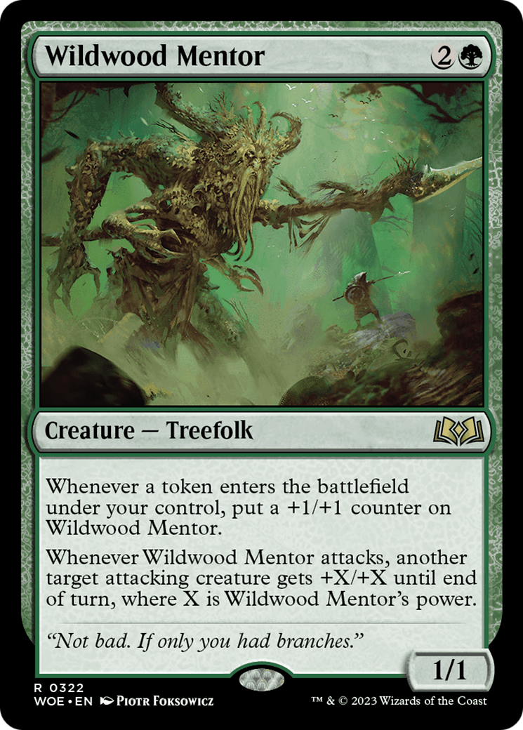 Wildwood Mentor (WOE-322) - Wilds of Eldraine Foil-1