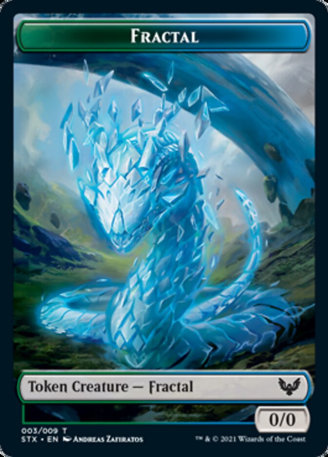 Fractal Token [Strixhaven: School of Mages Tokens]-1