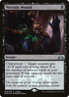 Necrotic Wound (League) [Guilds of Ravnica Promos]-1