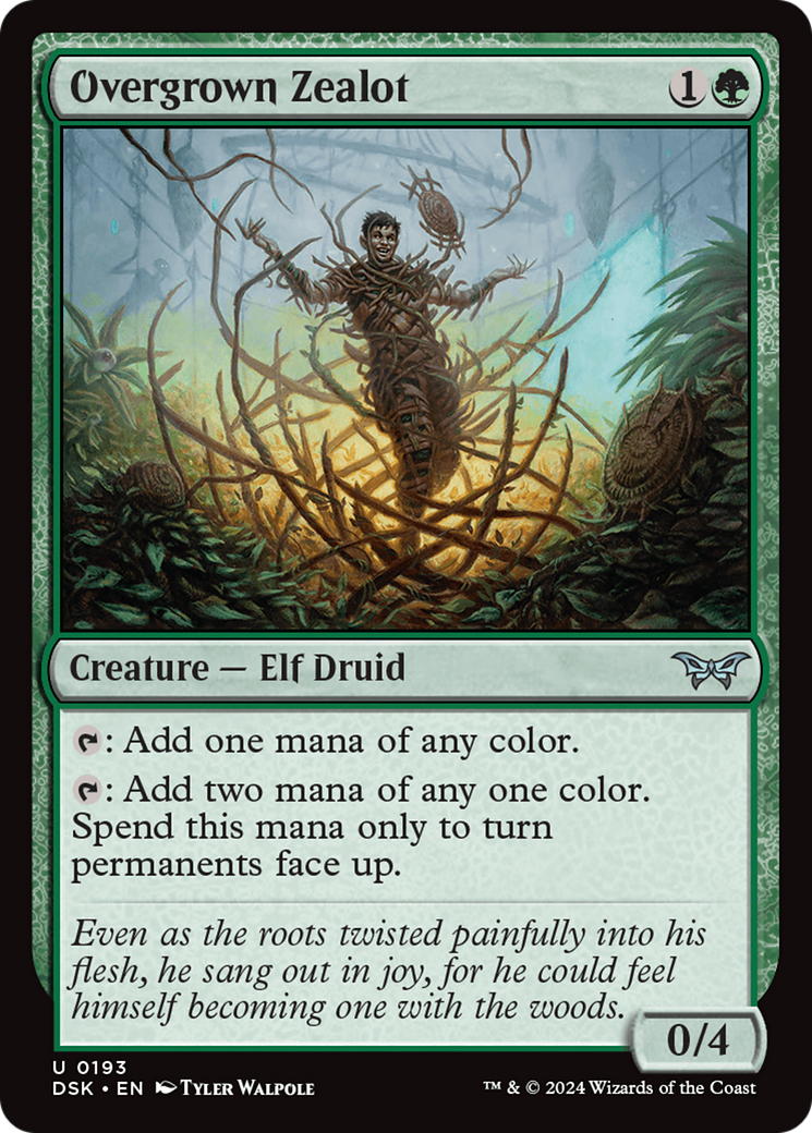 Overgrown Zealot [Duskmourn: House of Horror]-1