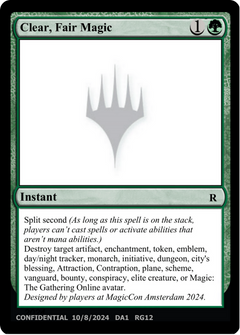 Clear, Fair Magic (UNK-RG12B) - Unknown Event-1