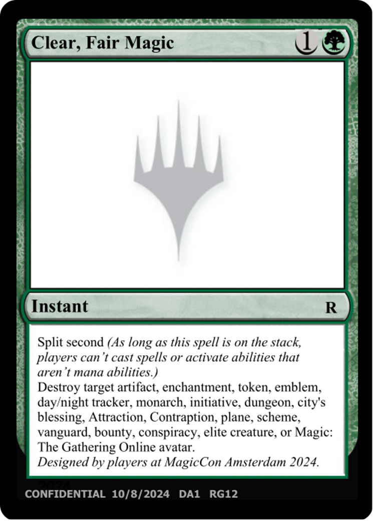 Clear, Fair Magic (UNK-RG12B) - Unknown Event-1