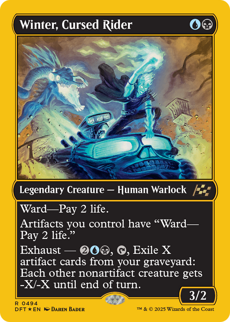 Winter, Cursed Rider (First-Place Foil) [Aetherdrift]-1